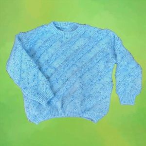 Vintage One of a Kind Handmade Knit Sweater